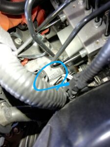 インバータ打刻位置の写真